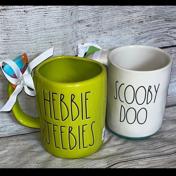 2 Rae Dunn SCOOBY-DOO and HEEBIE JEEBIE Handmade Mugs - Picture 5 of 9